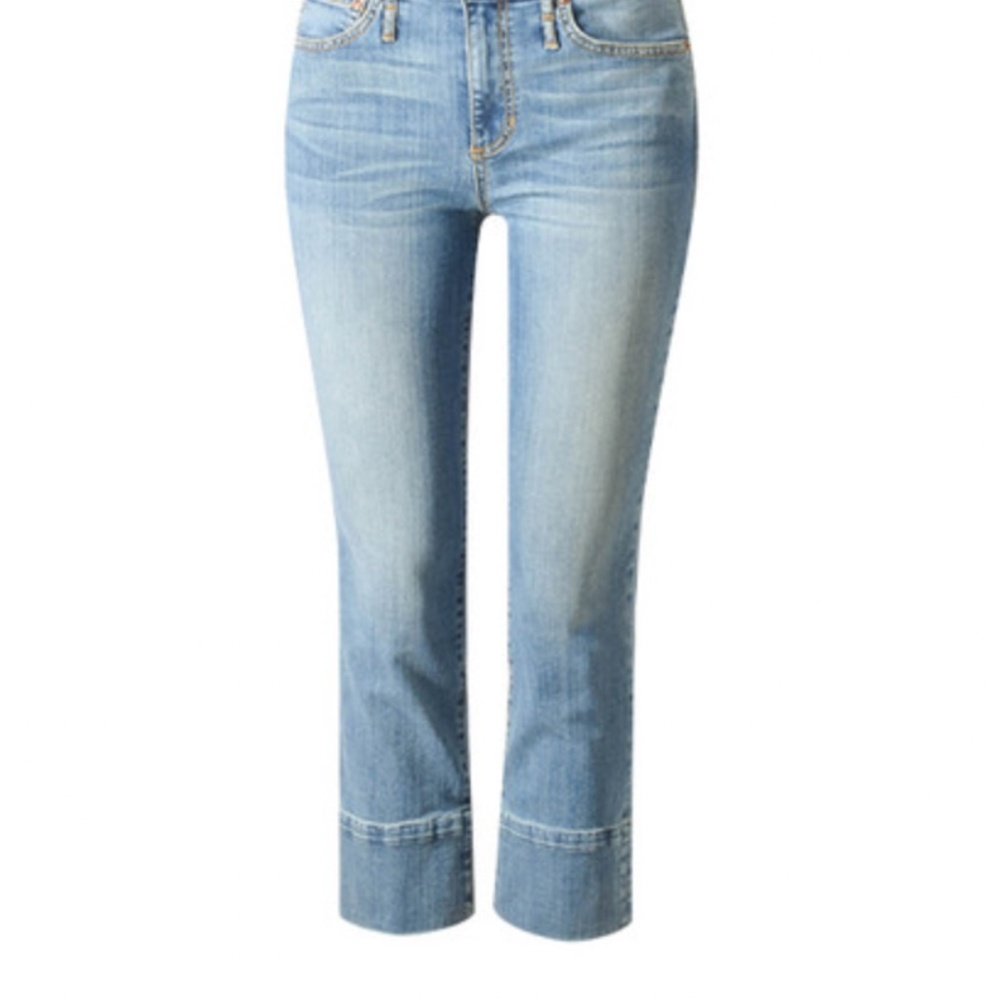 Calvin Rucker See The Love Crop High Rise Jean Size 27 - Picture 4 of 13